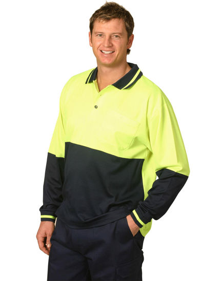 Picture of Winning Spirit Hi-Vis Truedry Safety Polo L/S SW11