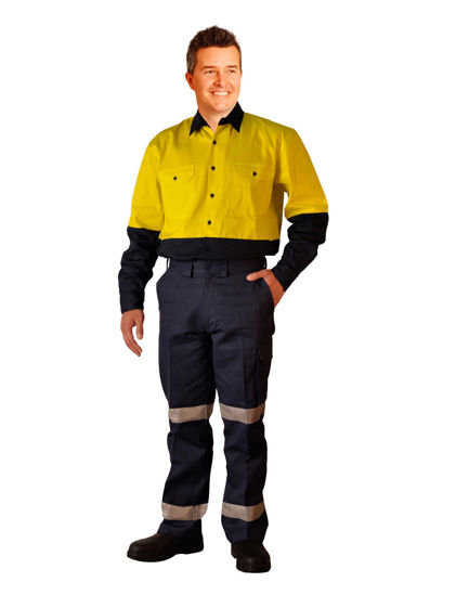 Picture of Winning Spirit Long Fit Drill Pants With 3M Tapes / Pocket On Leg WP13HV