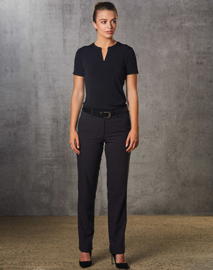 Picture of Winning Spirit Women'S Flexi Waist Utility Pants In Poly/Viscose Stretch M9440