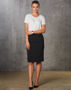 Picture of Winning Spirit Women'S Mid Length Lined Pencil Skirt In Poly/Viscose Stretch Stripe M9472