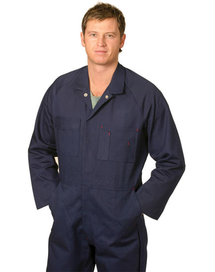Picture of Winning Spirit Men'S Cotton Drill Coverall-Stout WA08
