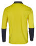 Picture of Winning Spirit Hi-Vis Cotton Two Tone L/S Safety Polo SW36