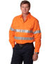 Picture of Winning Spirit Men'S Hi-Vis L/S Drill Shirt With 3M Tapes SW52