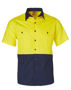 Picture of Winning Spirit Hi-Vis Two Tone S/S Cotton Work Shirt SW57