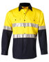 Picture of Winning Spirit Men'S Hi-Vis Cotton Twill L/S Safety Shirt (3M Tape) SW68