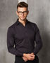 Picture of Benchmark Men's Dobby Stripe long sleeve shirt M7132