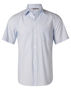 Picture of Benchmark Men's Fine Stripe Short Sleeve Shirt M7211