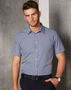 Picture of Benchmark Men's Multi-Tone Check Short Sleeve Shirt M7320S