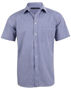 Picture of Benchmark Men's Multi-Tone Check Short Sleeve Shirt M7320S