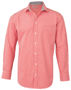 Picture of BENCHMARK Men's Gingham Check Long Sleeve Shirt with Roll-up Tab Sleeve M7330L