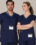 Picture of Benchmark MENS V-NECK CONTRAST TRIM SCRUB TOP M7650