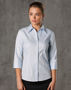 Picture of BENCHMARK Women's Self Stripe 3/4 Sleeve Shirt M8100Q