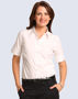 Picture of BENCHMARK Women's Self Stripe Short Sleeve Shirt M8100S