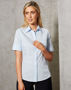 Picture of BENCHMARK Women's Self Stripe Short Sleeve Shirt M8100S