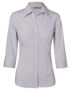 Picture of Benchmark Women's Ticking Stripe 3/4 Sleeve Shirt M8200Q