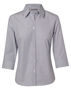 Picture of BENCHMARK Women's Fine Stripe 3/4 Sleeve Shirt M8213