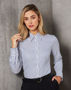 Picture of BENCHMARK Ladies'  Executive Sateen Stripe Long Sleeve Shirt M8310L