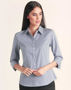 Picture of BENCHMARK Ladies' Multi-Tone Check 3/4 Sleeve Shirt M8320Q