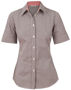 Picture of BENCHMARK Ladies' Gingham Check Short Sleeve Shirt M8330S