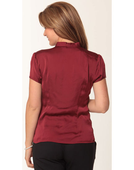 Picture of Benchmark Women's Tie Neck Blouse M8810