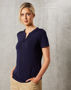 Picture of Benchmark LADIES SHORT SLEEVE KNIT TOP SOFIA M8840