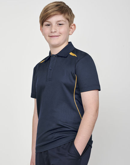 Picture of Winning Spirit KIDS SUSTAINABLE POLY/COTTON CONTRAST SS POLO PS93K