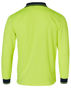 Picture of Australian Industrial Wear High Visibility Long Sleeve Polo SW05CD