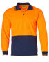 Picture of Australian Industrial Wear High Visibility Long Sleeve Polo SW05CD