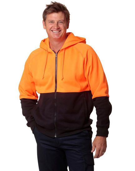 Picture of Australian Industrial Wear HI-VIS TWO TONE FLEECE HOODIE SW24