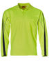 Picture of Australian Industrial Wear HI-VIS LEGEND LONG SLEEVE POLO Men's SW33A