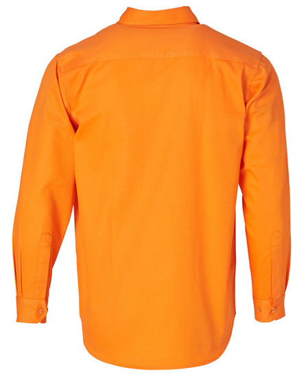 Picture of Australian Industrial Wear MEN'S HI-VIS L/S DRILL SHIRT SW51