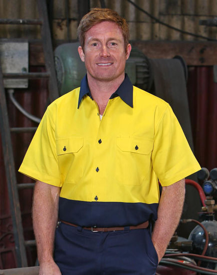 Picture of Australian Industrial Wear COTTON DRILL SAFETY SHIRT SW53