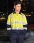 Picture of Australian Industrial Wear biomotion day/night light weight safety shirt with x back tape configuration SW70