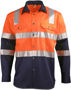 Picture of Australian Industrial Wear biomotion day/night light weight safety shirt with x back tape configuration SW70