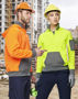 Picture of Australian Industrial Wear UNISEX HI VIS ¼ ZIP PREMIUM FLEECE HOODIE SW78