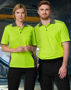 Picture of Australian Industrial Wear UNISEX HI-VIS BAMBOO CHARCOAL VENTED SS POLO SW79