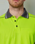 Picture of Australian Industrial Wear UNISEX HI-VIS BAMBOO CHARCOAL VENTED SS POLO SW79