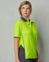 Picture of Australian Industrial Wear UNISEX HI-VIS BAMBOO CHARCOAL VENTED SS POLO SW79