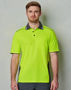 Picture of Australian Industrial Wear UNISEX HI-VIS BAMBOO CHARCOAL VENTED SS POLO SW79