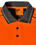 Picture of Australian Industrial Wear UNISEX HI-VIS BAMBOO CHARCOAL VENTED SS POLO SW79