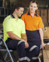 Picture of Australian Industrial Wear UNISEX HI-VIS BAMBOO CHARCOAL SS POLO SW81