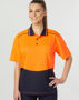 Picture of Australian Industrial Wear UNISEX HI-VIS BAMBOO CHARCOAL SS POLO SW81