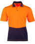 Picture of Australian Industrial Wear UNISEX HI-VIS BAMBOO CHARCOAL SS POLO SW81