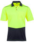 Picture of Australian Industrial Wear UNISEX HI-VIS BAMBOO CHARCOAL SS POLO SW81