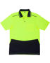 Picture of Australian Industrial Wear UNISEX HI-VIS BAMBOO CHARCOAL SS POLO SW81