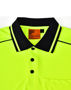 Picture of Australian Industrial Wear UNISEX HI-VIS BAMBOO CHARCOAL SS POLO SW81