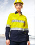 Picture of Australian Industrial Wear UNISEX HI VIS COOL-BREEZE SAFETY LS SHIRT (GENERIC TAPE) SW82