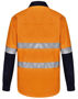 Picture of Australian Industrial Wear UNISEX HI VIS COOL-BREEZE SAFETY LS SHIRT (GENERIC TAPE) SW82