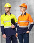 Picture of Australian Industrial Wear UNISEX HI VIS COOL-BREEZE SAFETY LS SHIRT (SEGMENTED TAPE) SW83