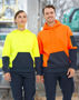 Picture of Australian Industrial Wear HI-VIS TWO TONE WATER RESISTANT FLEECE HOODIE SW91